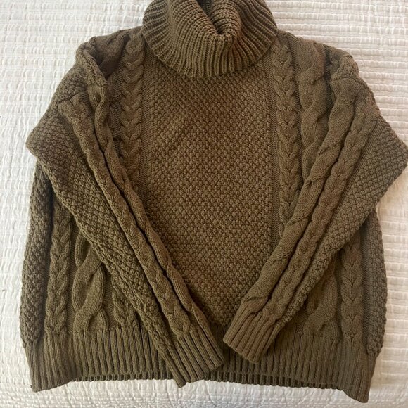 Madewell Olive Green Turtleneck Sweater - S - Picture 8 of 8